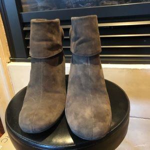 Gray Suede Booties